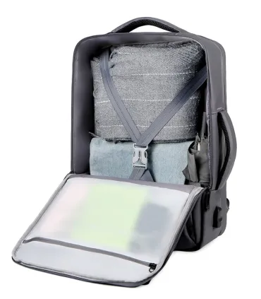 Chill Voyage vandafvisende Rygsæk / Backpack, USB-port, Grå | Dansk Design