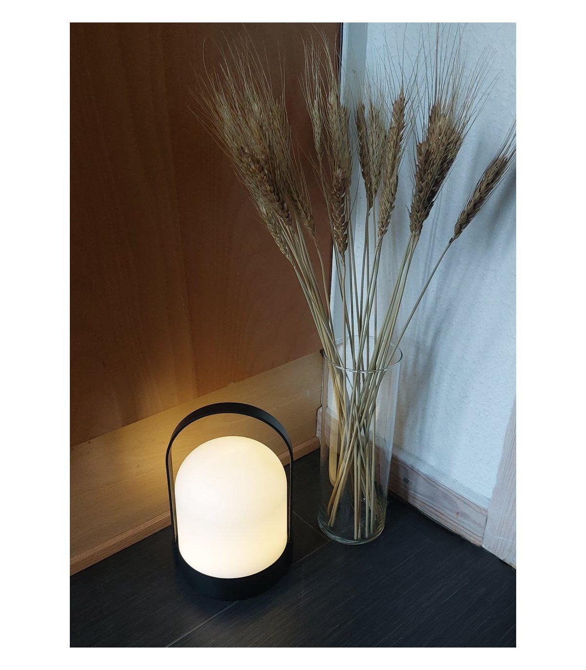 LED-bordlampe (batteridrevet), Sort/hvit