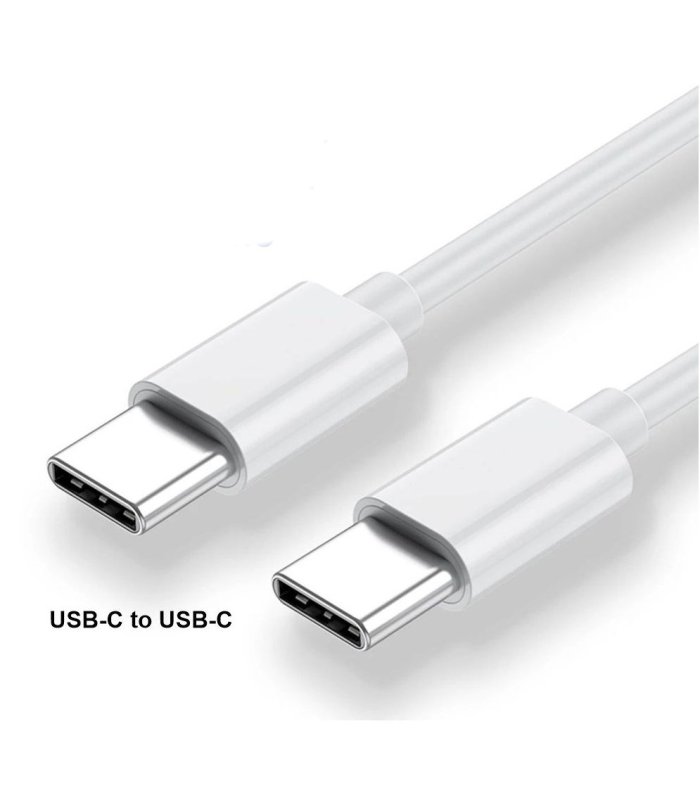 USB-C til USB-C kabel - Power Delivery (USB-PD) Hvid Gummi - 200 cm (5A/20V/100W USB-PD)