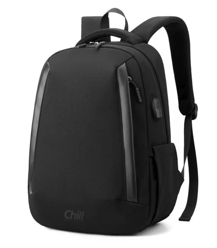 Chill Dropð§ultra-let & regntæt rygsæk, USB, Sort