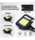 Kraftig Mini COB LED-lykt, 500mAh oppladbar