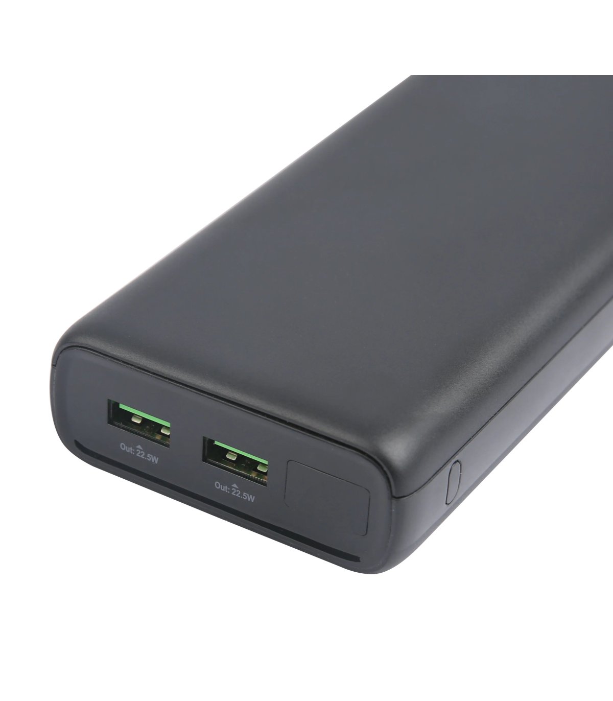 Deltaco 20000mAh USB-C PD 60W Strømbank, LED Display, Svart