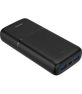 20000mAh USB-C PD 20W PowerBank, Sort, CE