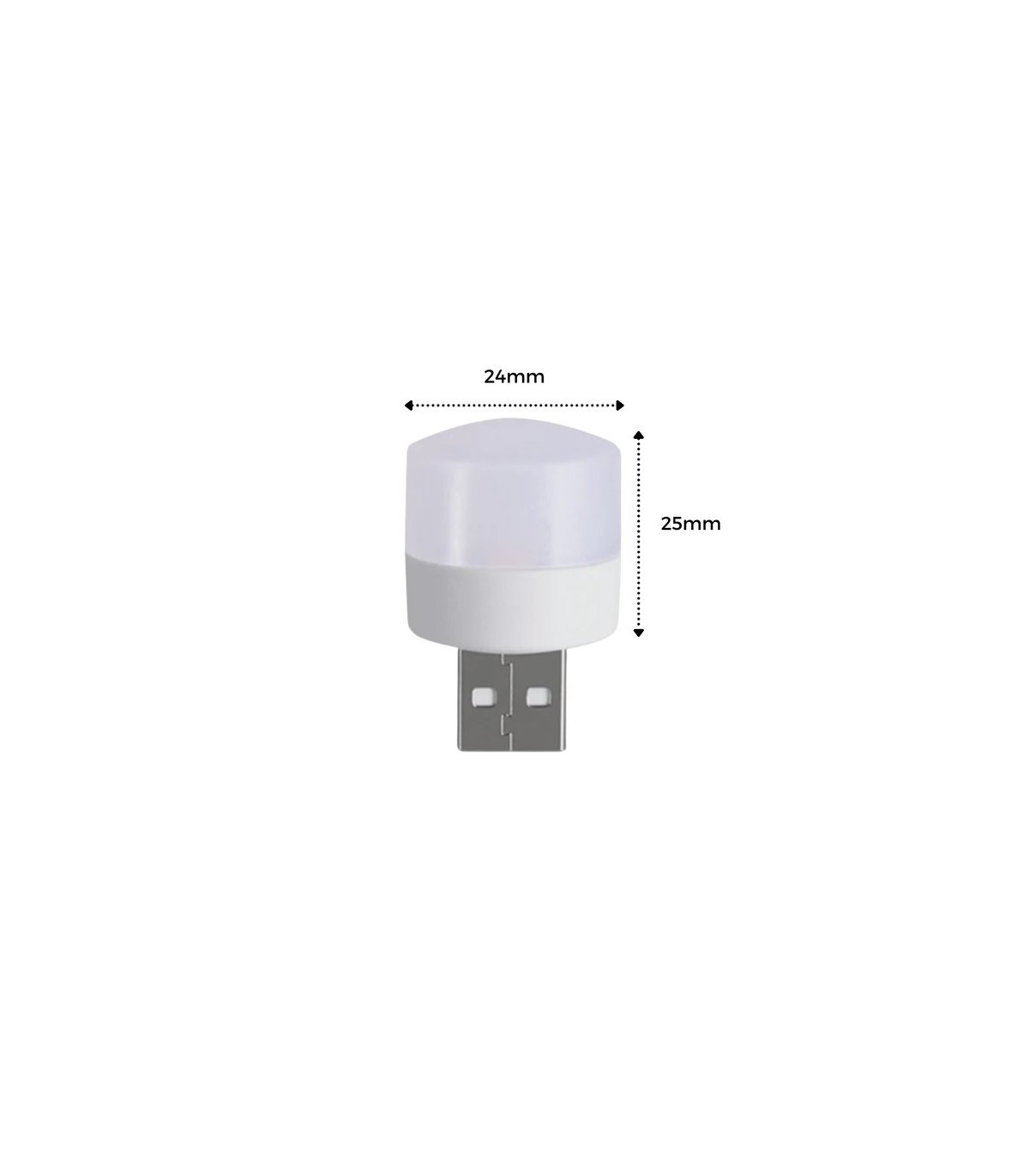 Mini USB LED lamp/night light, white