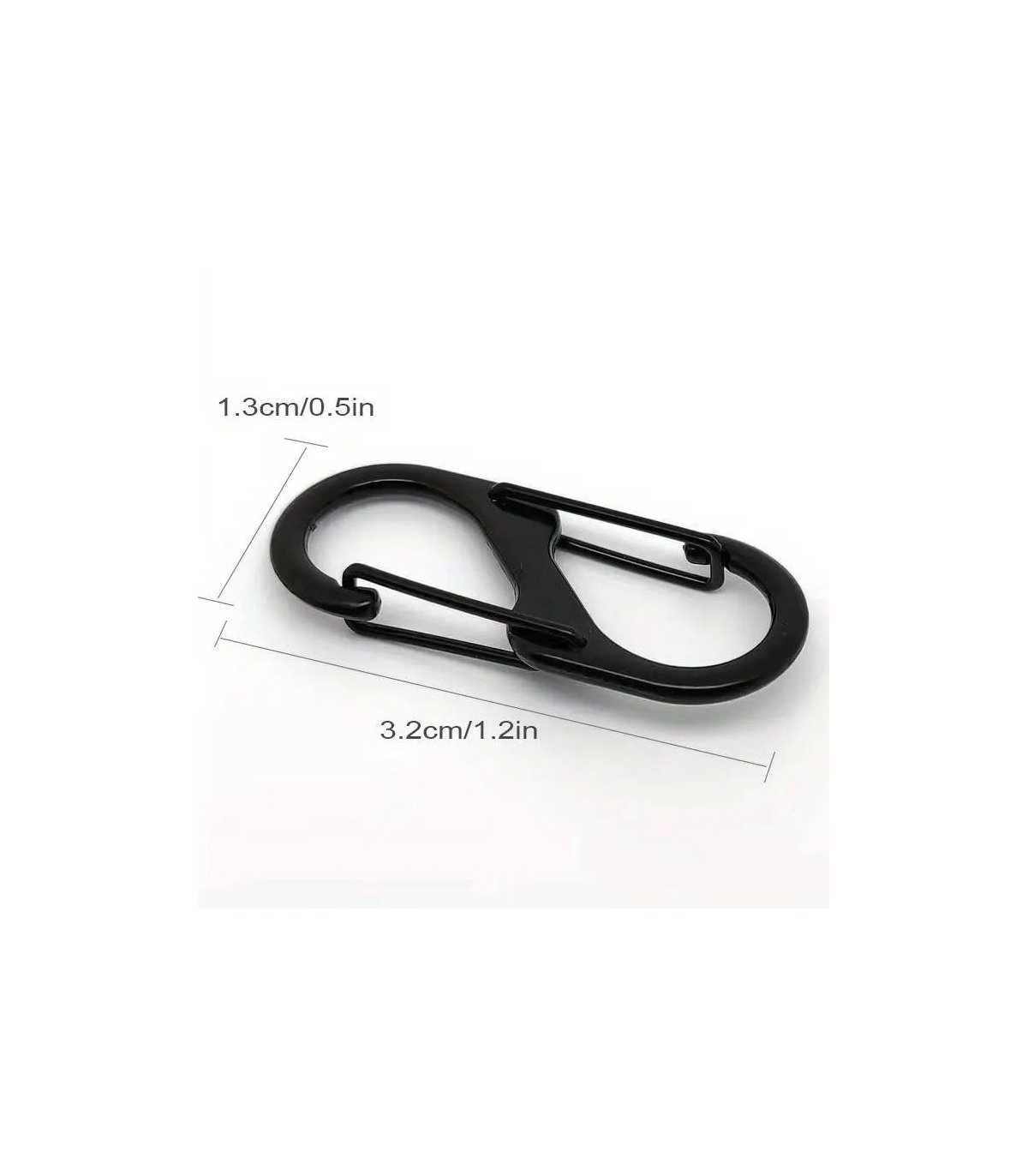 Mini Double Carabiner lock for e.g. bags/backpacks etc.