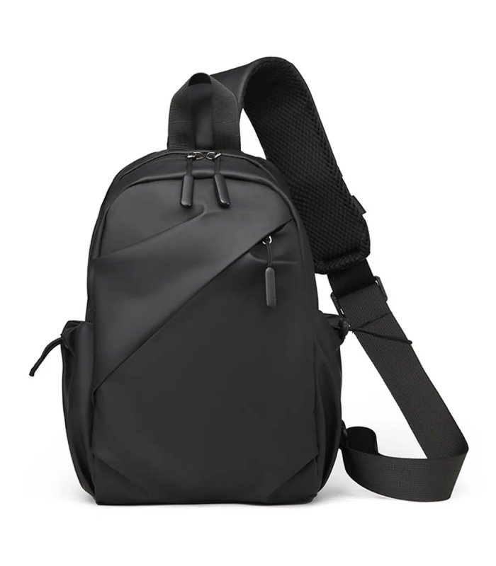 Chill Urban Sling Bag Regntæt Skuldertaske Rygsæk Sort