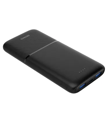 Deltaco 10000mAh USB-C PD PowerBank (20W), Svart, CE