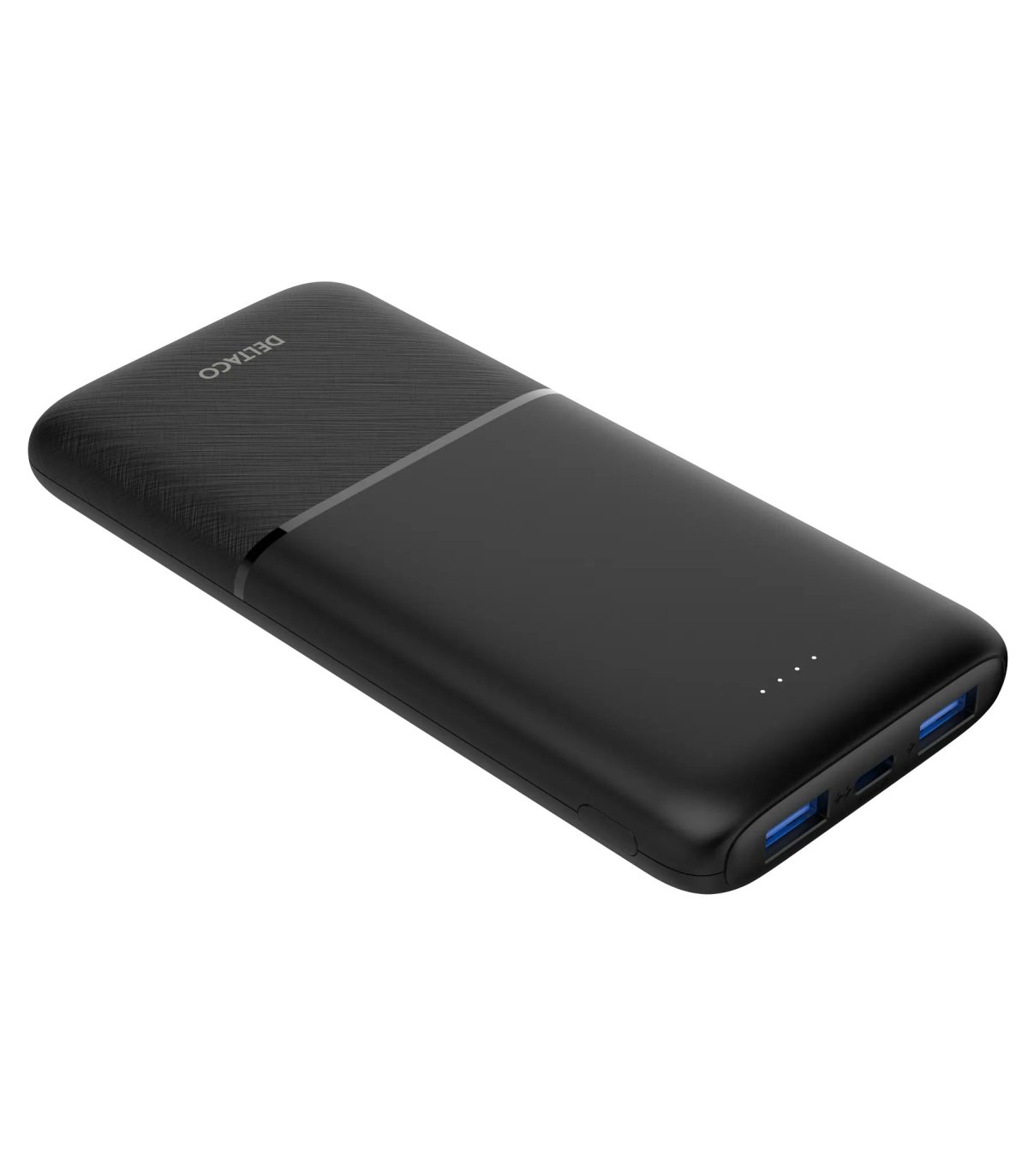 Deltaco 10000mAh USB-C PD Strømbank (20W), Svart