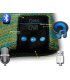 Chill Wireless Bluetooth Headphone Beanie with Fleece. Green / Blue