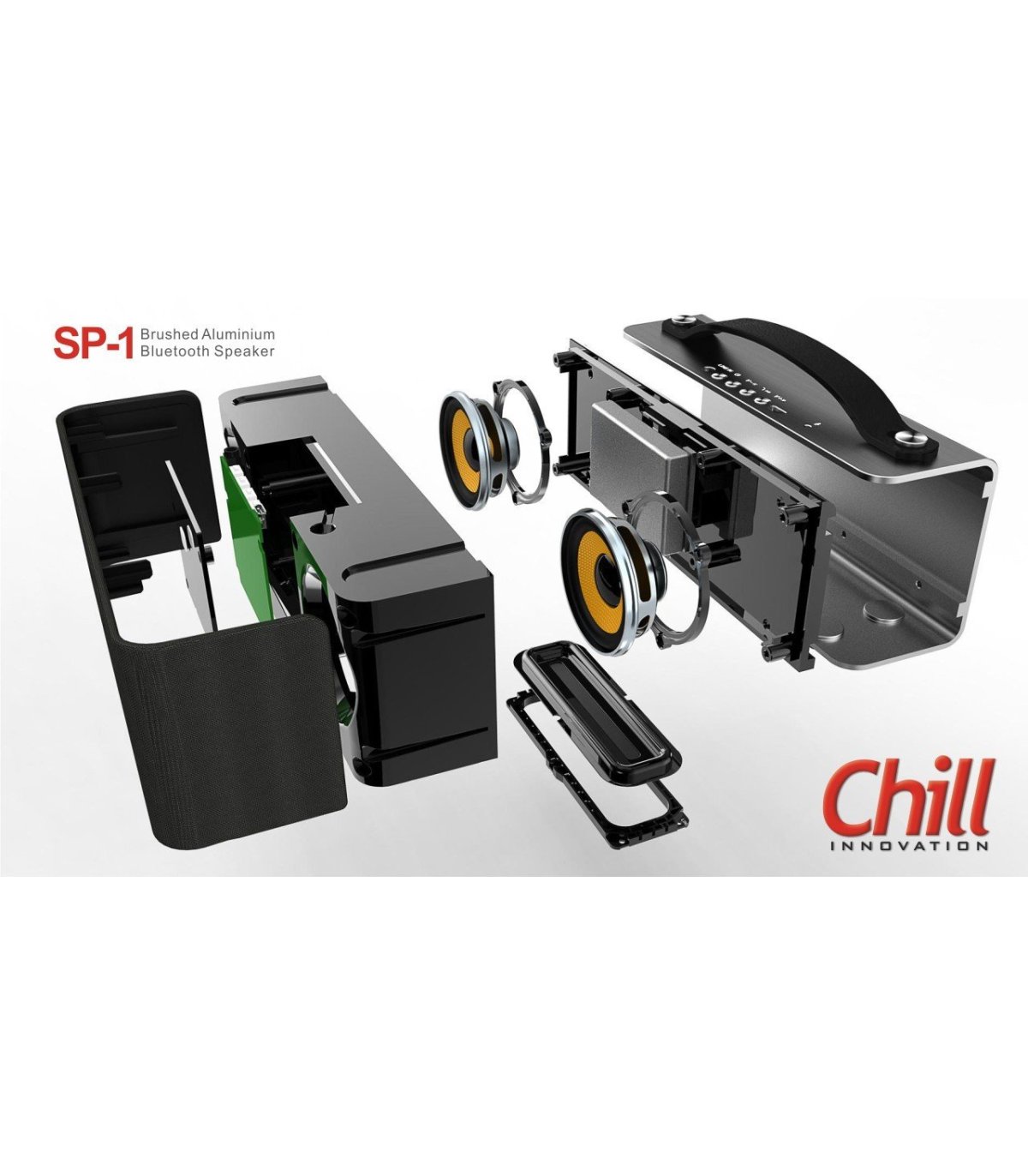 Chill SP-1 Trådløs Bluetooth 4.0 Alu Stereo Højtaler