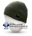 Chill Wireless Bluetooth Headphone Music Beanie, Grey