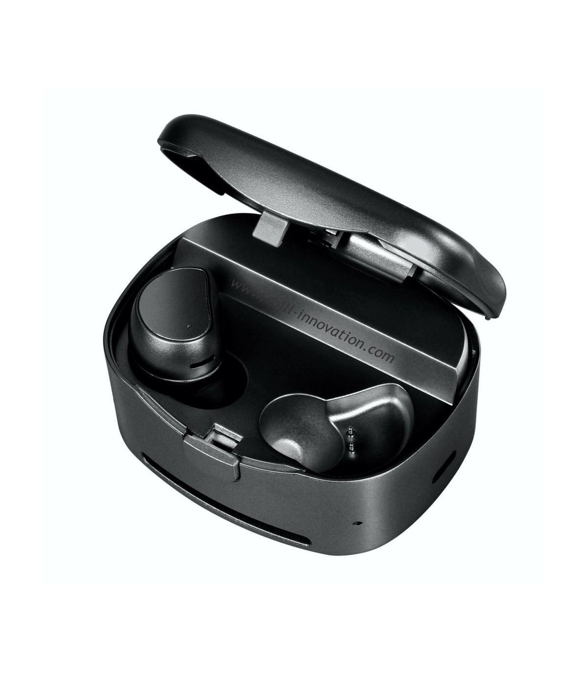 Chill trådløse TWS Bluetooth øretelefoner, ladeboks, svart