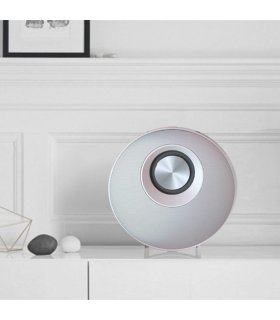 Chill Fidelity E50 rund og hvid trådløs Bluetooth Stereo Højtaler