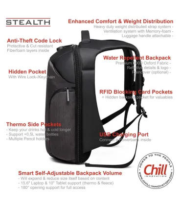 Chill Stealth Anti-Theft Backpack