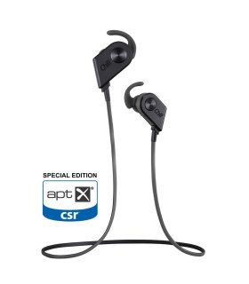 Chill V8 trådløse Bluetooth In-Ear Sport Høretelefoner, AptX Special Edition, Sorte