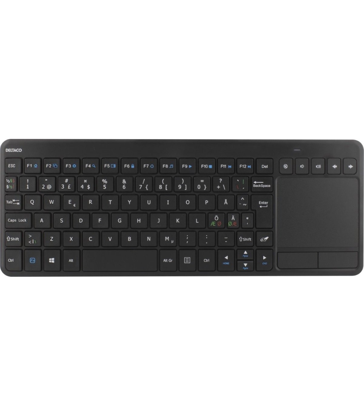 Wireless Mini Keyboard with Touchpad (Nordic)