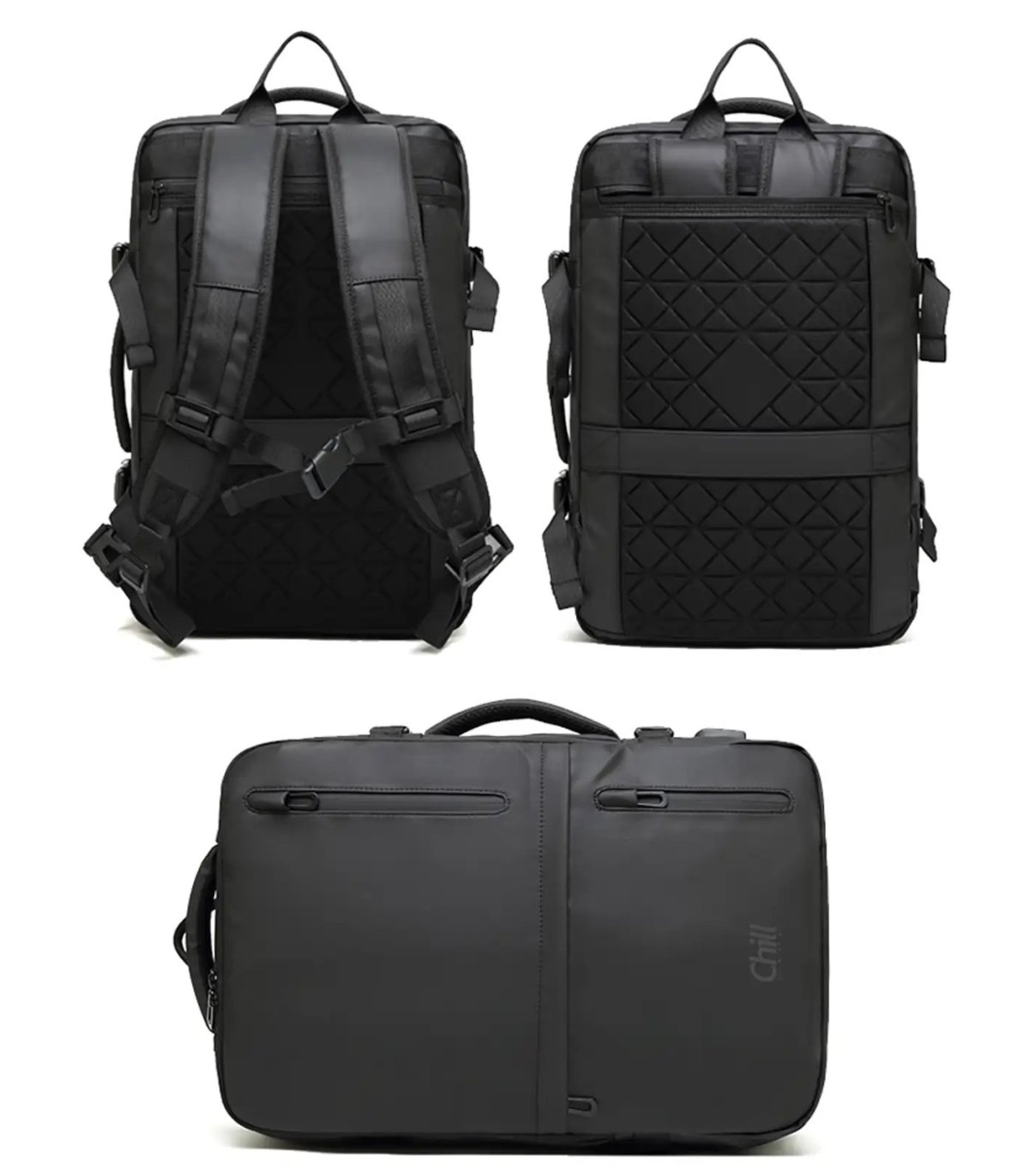 Chill Stealth 17" vannavvisende veske og ryggsekk i ett