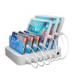 Deltaco 6-port USB ladestander, 5V/10A (50W), Smart-IQ, EU/DK stik