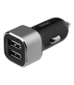 Deltaco 2-port 17W USB billaddare, Smart-IQ, CE