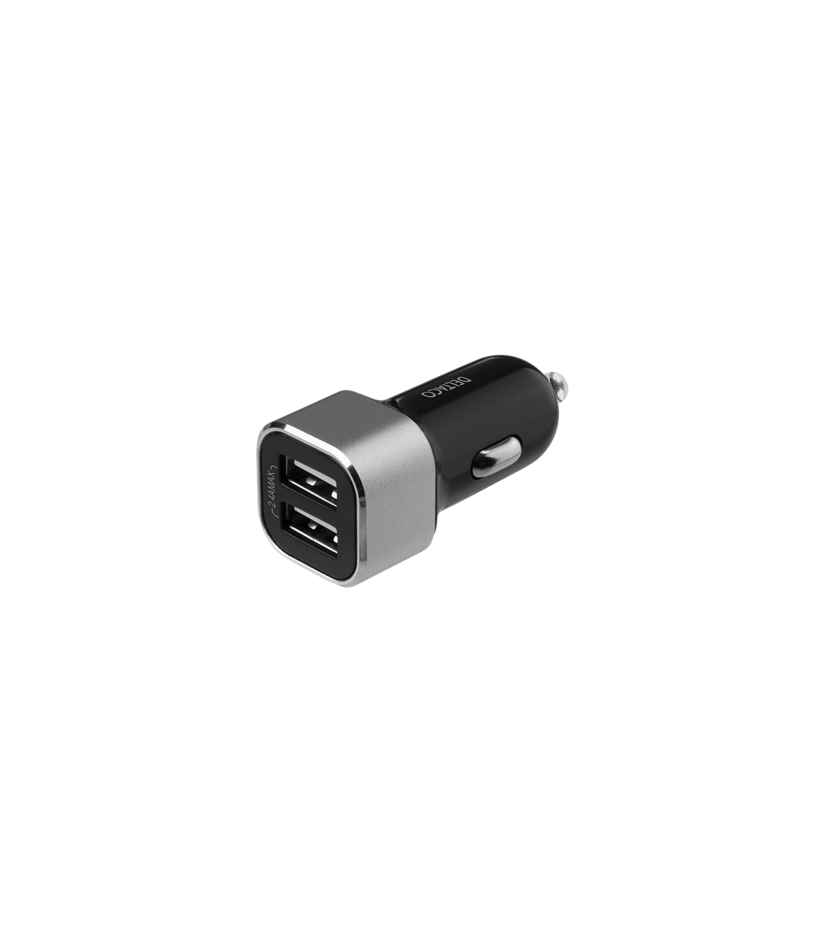 Deltaco 2-port 17W USB Car Charger, Smart-IQ, CE