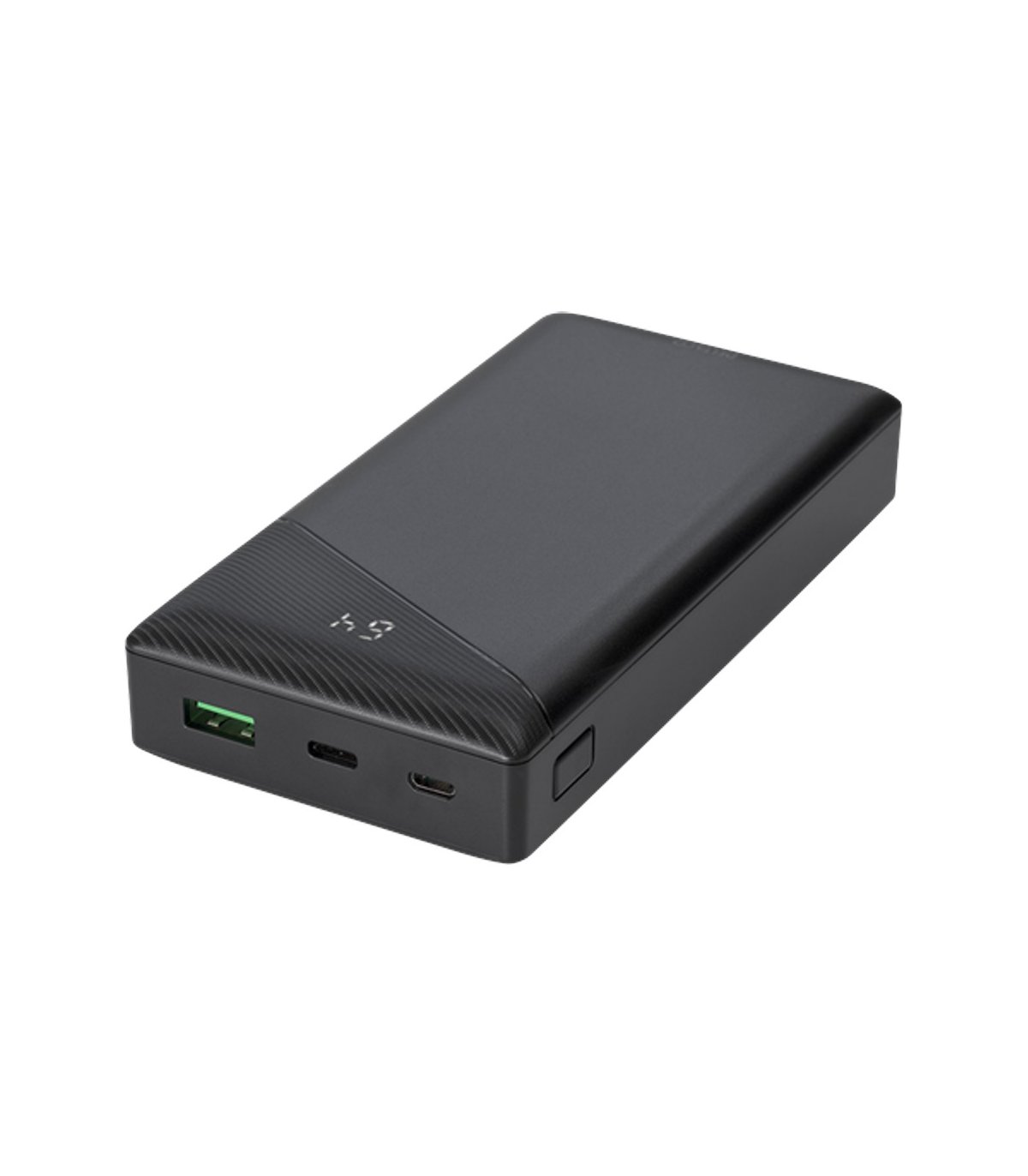 Deltaco 20000mAh USB-C PD PowerBank, LED Display, Black