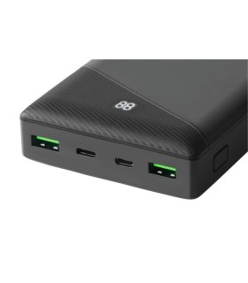 30000mAh USB-C PD Powerbank med LED Display (procent)