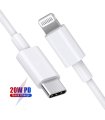 USB-C til Lightning kabel til Apple iPhone & iPad (USB-PD)