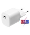 20W USB-C PD hurtig oplader, EU/DK