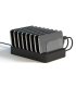 75W 8-port USB-A & USB-C PD Ladestation, EU/DK stik, sort