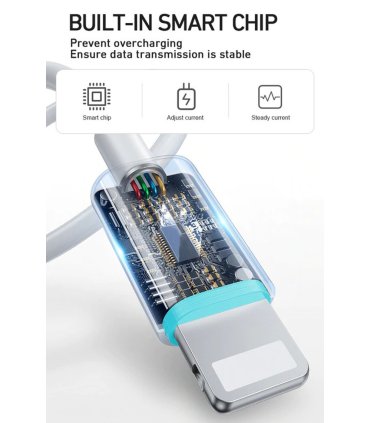 USB-C til Lightning kabel med USB Power Delivery (USB-PD) - Smart Chip