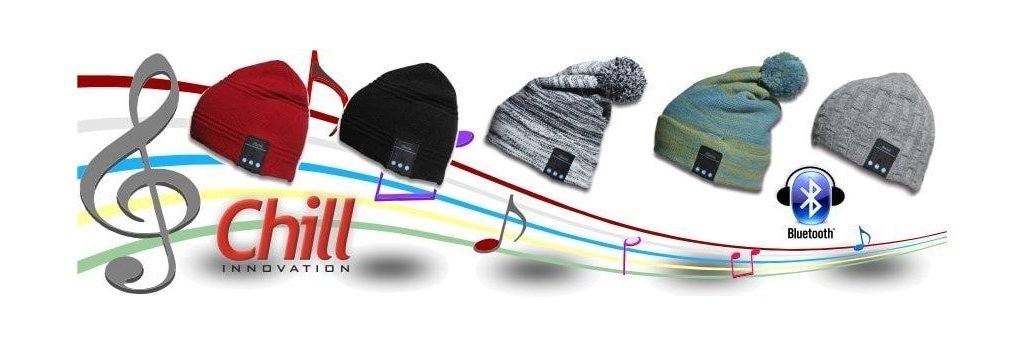 Wireless Bluetooth headphones Beanies and LED-flashlight