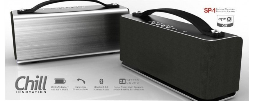 Chill SP-1 Wireless Bluetooth 4.1 Aluminium Stereo Speaker