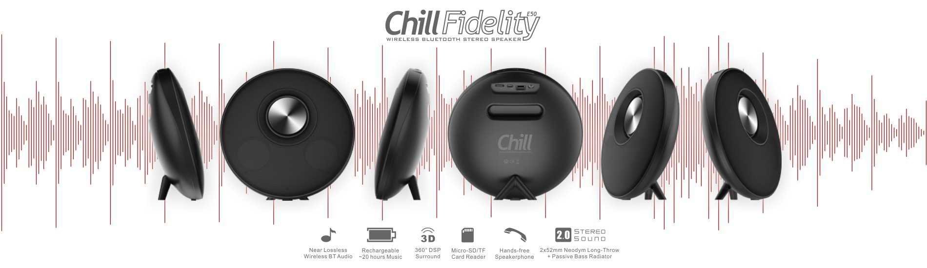 Chill Fidelity E50 Bluetooth-högtalare